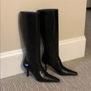 Stuart Weizmann Black leather boots